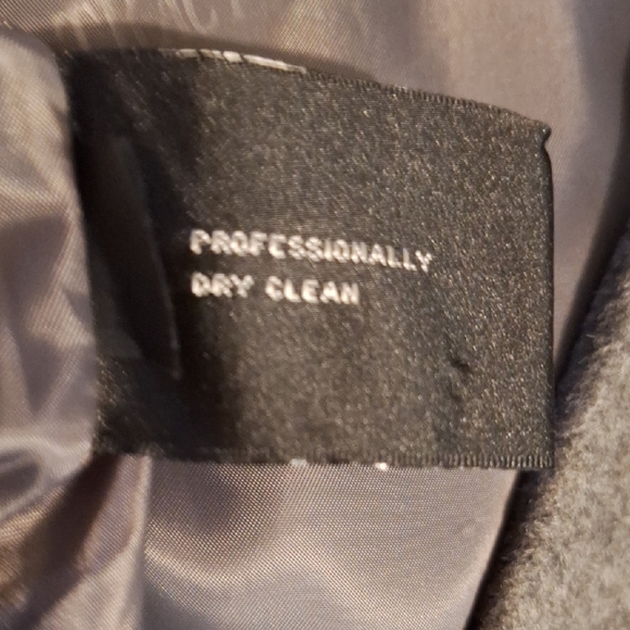 Wool Angora Pea Coat, Grey, Ellen Tracy Sz 4, NWOT - Picture 14 of 16